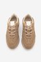 Women's Suede Lace-Up Retro Casual Sneaker Sports Shoes Foryeta Camel Suede - 6