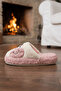 Women's Powder Frog Embroidered Plush Winter House Slippers 3 cm Byndkur01 - 7