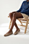 Calm Mink Suede Leather Women's Ballerinas - 2