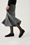 Calm Brown Suede Leather Women's Ballerinas - 6