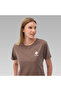 Women's Brown Cs0316 Csc W Stacked Mini Gem Logo Tshirt 9220131-254 - 4