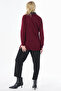Half Turtleneck Viscose Knitwear Tunic Claret Red - 6