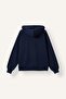 Relax Fit Hooded Basic Plain Thick Sweatshirt Fabric Cardigan C1809Ax25Au - 6