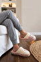 Women's Powder Frog Embroidered Plush Winter House Slippers 3 cm Byndkur01 - 3