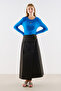 Anvelop Buttoned Design Skirt Black - 2