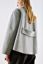 Premium Flat-Collar Coat Gray - 3