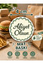 Bon Appetit Matte Sticker 4 cm Round Food Packaging Label 24 Pieces