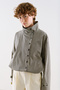 Technical Fabric Buttoned Bomber Jacket Pöti̇kare - 7