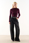 Fishneck Tricot Blazer Burgundy - 4