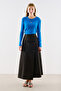Anvelop Buttoned Design Skirt Black - 4