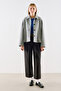 Premium Flat-Collar Coat Gray - 6