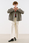 Technical Fabric Buttoned Bomber Jacket Pöti̇kare - 4
