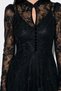 Black Long Sleeve Midi Dress - 3