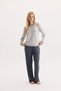 100% Cotton Long Sleeve Soft Textured Comfortable Cut Pajama Set 27406 - 2