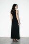 Black Skirt Detailed Sleeveless Long Dress - 4