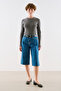 Hair Braided Knitted Sweater Anthracite - 2