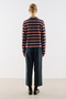Striped Long Sleeve Regular Tshirt Navy Blue - 4