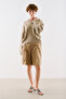 V-Neck Short Knitted Sweater Mink - 3