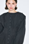Beli Pile Detail Long Sleeve Bluz Navy Blue - 2