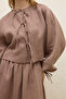 Linen Blouse with Lace Detail Dried Rose - 7