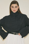 Crush Fabric Blouse Black - 4