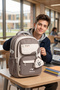 Relaxi̇on 2466 Unisex Primary and Secondary School Backpack Brown - 2