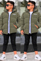 Boys' Hooded Printed Reflective Detailed Nova Fabric Winter Inflatable Coat Km4017 - 8