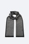 Men's Black Patterned Shawl A52Y9404