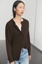 %100 kaşmir oversize triko hırka - 2