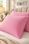 Pink Cotton Fabric Cover Pillowcase (2 Pcs) 50 X 70 cm - 7