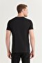 Men's Black 100% Cotton V-Neck Regular Fit T-Shirt E001001 - 5