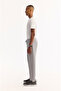 Men's Gray Elastic Waist Lace-Up Soft Touch Bi-Stretch Regular Fit Sweatpants A52Y3406 - 8
