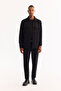 Men's Black Classic Collar Cotton Comfort Fit Shirt Jacket A52Y2092 - 7