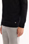 Men's Black Crew Neck Soft Touch Textured Knitwear Regular Fit Sweater A52Y5028 - 5