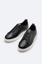 Men's Black 100% Leather Flexible Sole Lightweight Casual Shoes A51Y8001 - 5