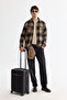 Men's Brown Classic Collar Plaid Wool Blend Comfort Fit Shirt Jacket A42Y2116 - 5