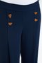 Buttoned Wide Leg Trousers - 5
