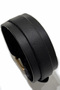 Handmade Single Strap Black Men's Leather Bracelet - 4