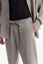 Men's Nardo Gray Elastic Waist Lace-Up Soft Touch Relaxed Fit Trousers A51Y3031 - 4