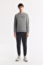 Men's Anthracite Waist Lace-Up Soft Touch Sweatpants A51Y3422