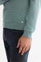 Men's Nile Green Half Turtleneck Soft Touch Knitwear Regular Fit Sweater A42Y5023 - 3