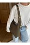 Adjustable Lock Strap Suede Tote Shoulder Bag with Puppy - 3