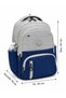 Water Resistant First School Bag Set of 3 Unisex Children's Primary School Bag 8010 Gray-Navy Blue - 2