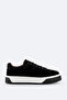 Men's Black 100% Leather Laced Flexible Sole Casual Shoes A32y8007