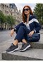 Smoked Breathable Fabric Nylon Sole Lace-Up Sneaker - 4