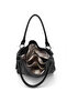 Women's Black Tassel Shoulder Bag - 6