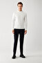 Men's Ecru Crew Neck Rayon Knitwear Sweater A32Y5006 - 6
