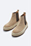 Men's Mink 100% Suede Leather Flexible and Durable Light Thermo Sole Chelsea Boots A32y8011 - 2