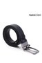 BLACK NAVY BLUE Genuine Leather Double Sided Men's Belt 13423
