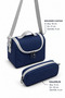 8010 Gray-Navy Blue First School Bag Set of 3 Unisex Children's Primary School Backpack - 6